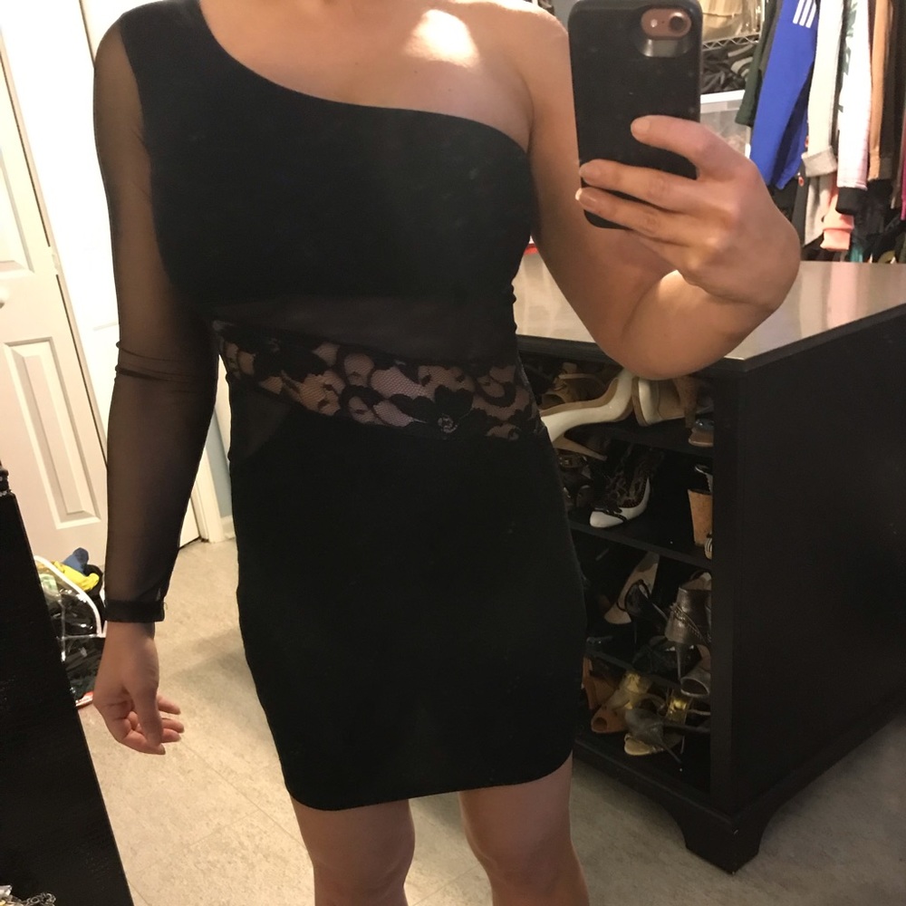 Donna Mizani Black Mini Dress XS